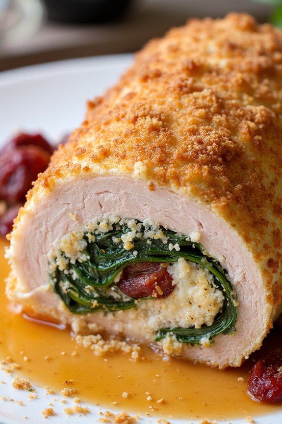 savory stuffed pork loin