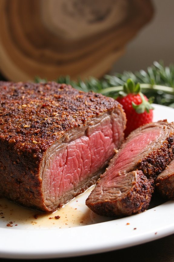smoky crusted air fried steak