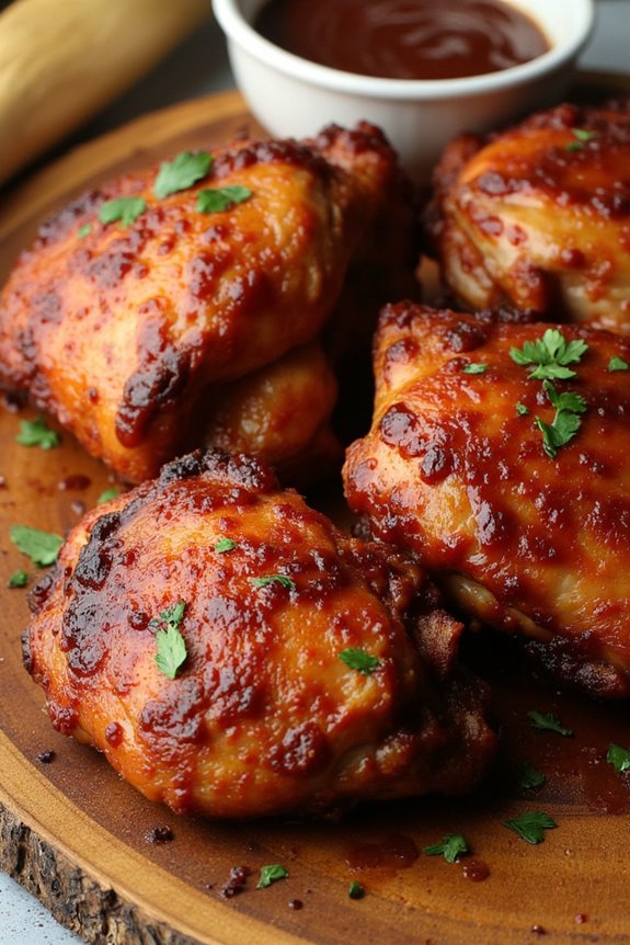 tangy bbq chicken thighs
