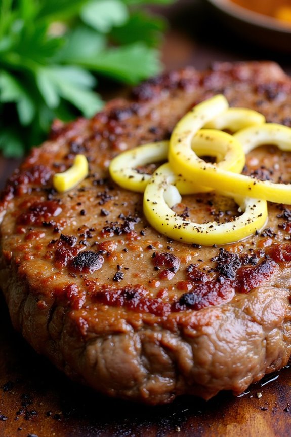tender lemon pepper steak