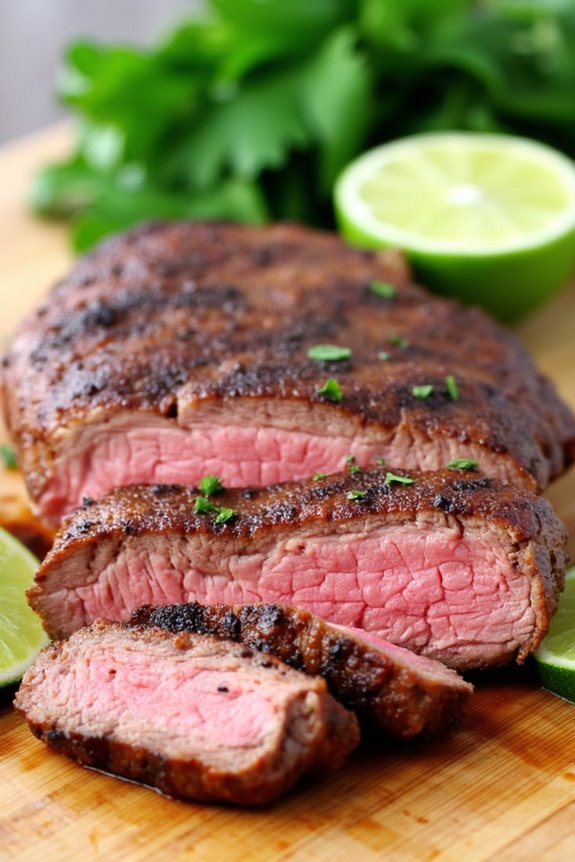 zesty lime cilantro flank steak