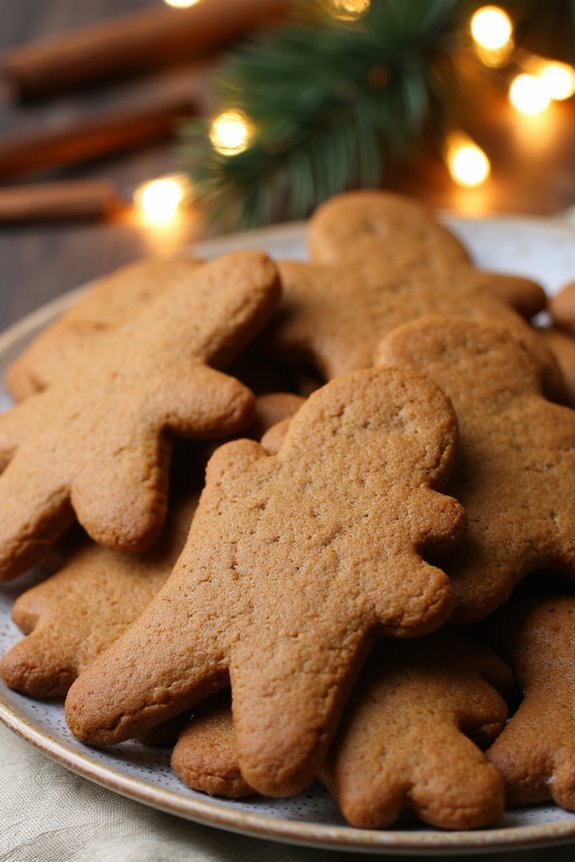 air fryer spiced gingerbread cookies