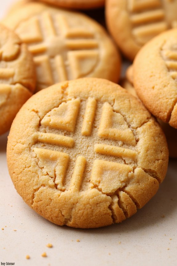 crispy chewy peanut butter cookies