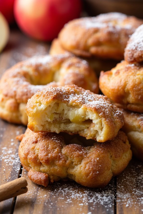 crispy vegan apple fritters