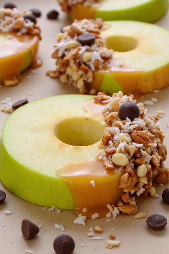 delicious caramel apple slices