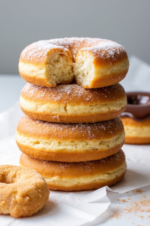 fluffy vegan air fryer donuts