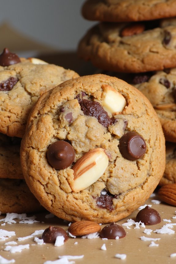 healthy coconut chocolate cookies