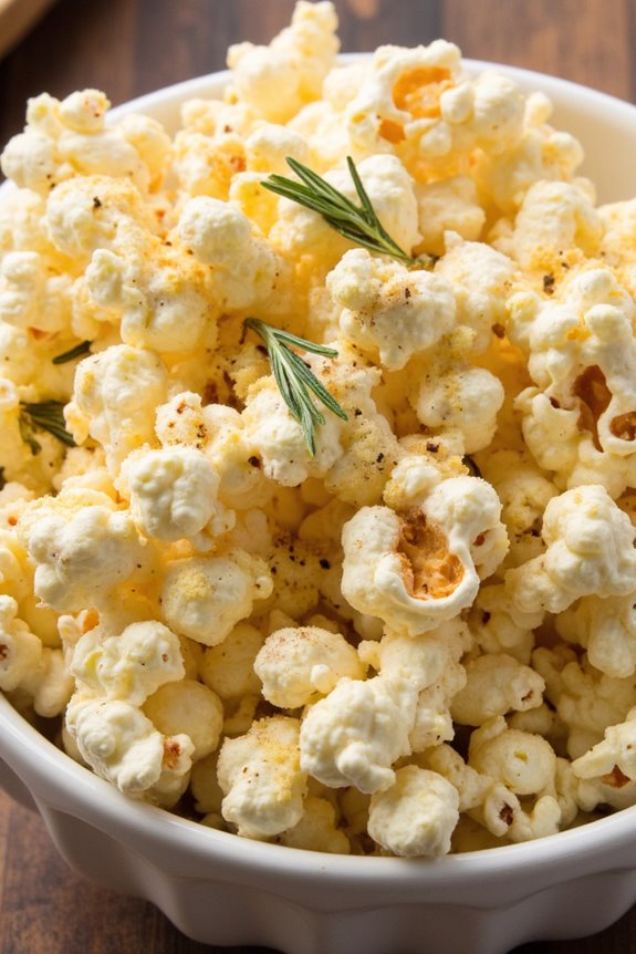 herbed parmesan popcorn delight