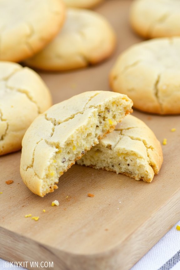 lemon poppy air fryer cookies