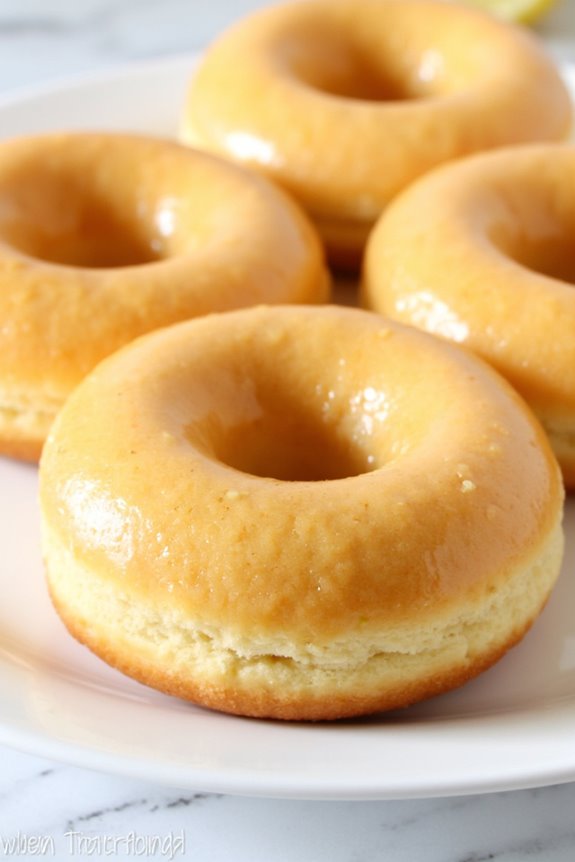 lemon zest air fryer donuts