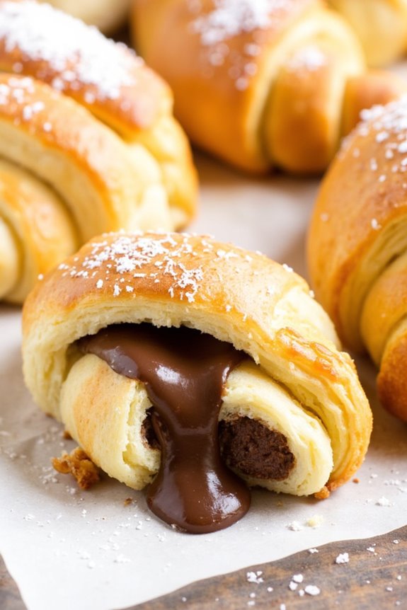 nutella stuffed crescent rolls