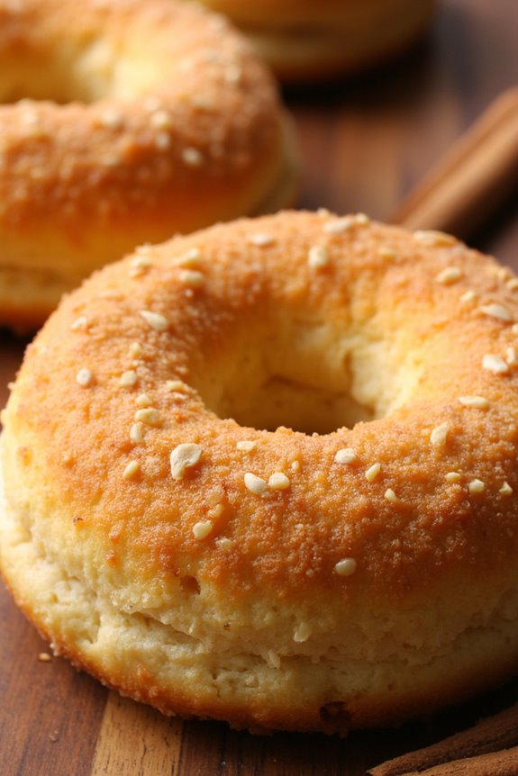 nutty biscuit air fryer donuts