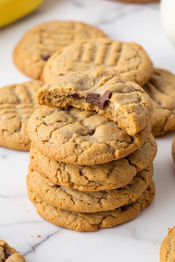 peanut butter banana cookies