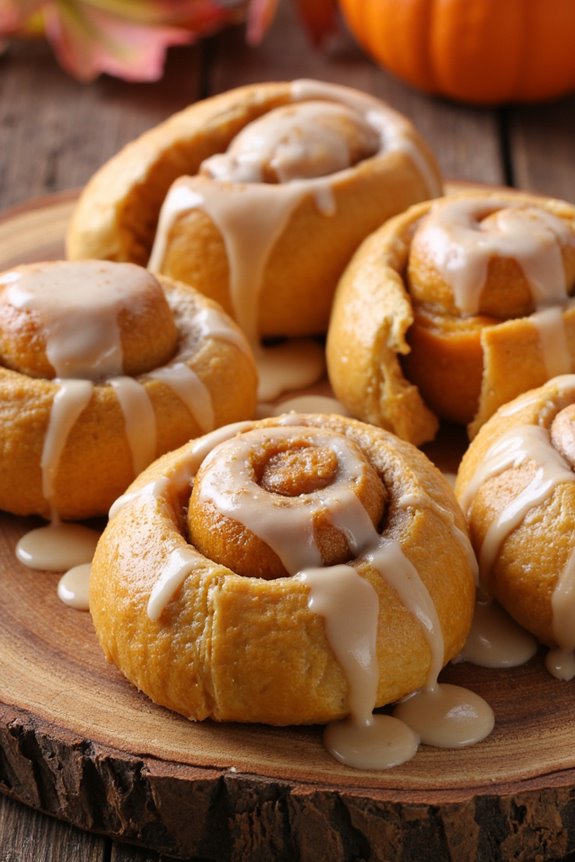 pumpkin spice crescent rolls