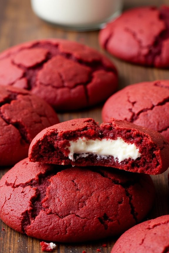 red velvet cream cheese cookies