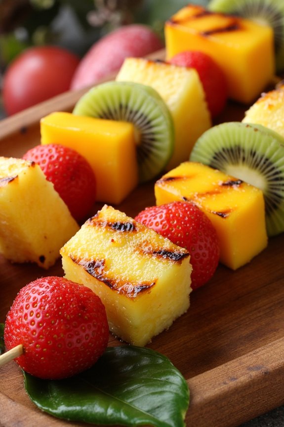 tropical fruit skewers delight