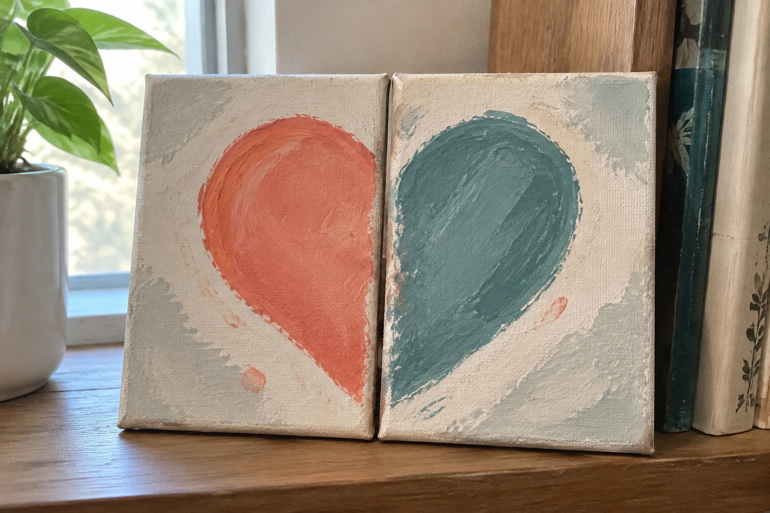 21 Matching Mini Canvas Painting Ideas for Couples and Boyfriend Gifts